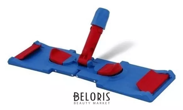 Держатель-флаундер 50 см, для плоских МОПов с ушами / карманами (ТИП У/К), зажимы, черенок тип А, ЛАЙМА Proff