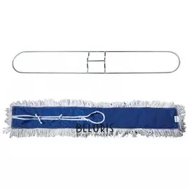 Держатель-рамка 90 см для плоских МОПов цельный, МОП на завязках, хлопок, черенок 601513, ЛАЙМА PROFESSIONAL