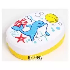 Детская мочалка, махровая