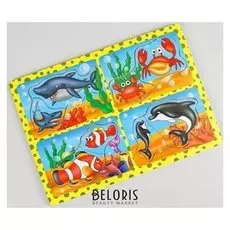 Детская развивающая игра пазл-рамка Мамы и Малыш