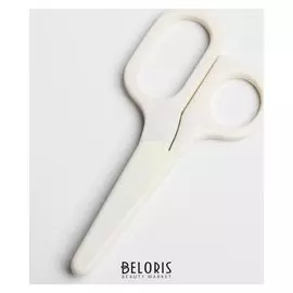 Детские маникюрные ножницы с колпачком, цвет белый