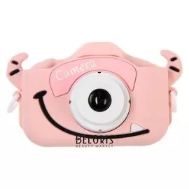 Детский цифровой фотоаппарат Cartoon Digital Camera Bull "Бычок", модель 5654057, розовый