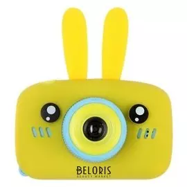 Детский цифровой фотоаппарат Kids Fun Camera Bunny "Зайчик", модель 4351777, желтый