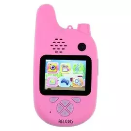 Детский цифровой фотоаппарат Walkie Talkie HD, с рацией, модель 5207947, розовый