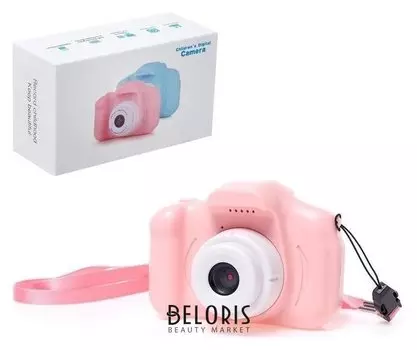 Детский фотоаппарат "Начинающий фотограф", цвет розовый