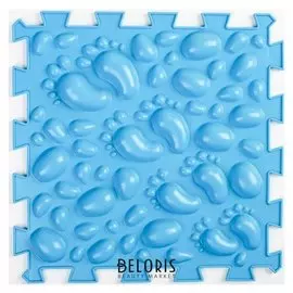 Детский массажный коврик 1 модуль "Галька" цвет синий