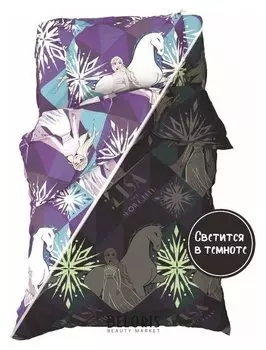 Детское постельное белье 1,5 сп Neon Series, "Snow Queen", холодное сердце, 143*215 см, 150*214 см, 50*70 см -1 шт