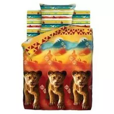 Детское постельное бельё 1,5 «Король лев» саванна, 143х215, 150х214, 70х70см