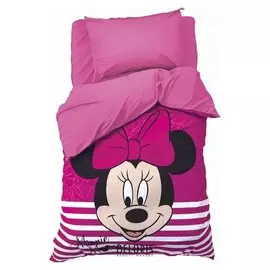 Детское постельное бельё 1,5 спальное Минни маус