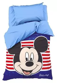 Детское постельное бельё Микки маус 1,5 спальное