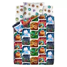 Детское постельное бельё 1,5 «Как приручить дракона» драконы, 143х215, 150х214, 70х70см