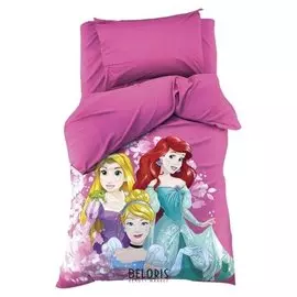 Детское постельное бельё 1.5 сп "Принцессы" 143х215 см, 150х214 см, 50х70 1 шт, поплин 125 г/м2