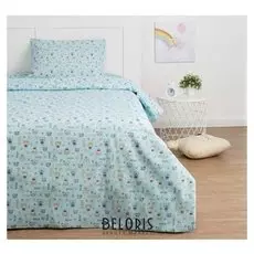 Детское постельное бельё экономь и Я «Миша» 1.5сп, цвет голубой, 147х210±5см, 150х214±5см, 50х70±5см - 1шт