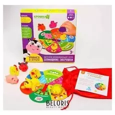 Детское развивающее лото Домашние зверушки