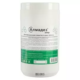 Дезинфицирующее средство в виде таблеток алмадез-хлор (Таб.3,4г. №300), банка 1кг.