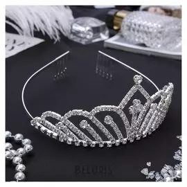 Диадема для волос "Изящество" капелька, 6 см