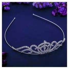 Диадема для волос "Россыпь" H-3 см узоры