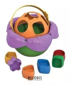 Дидактическая игрушка "Ведро Цветочек"