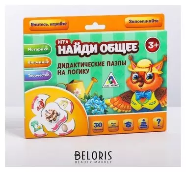 Дидактические пазлы на логику «Найди общее»