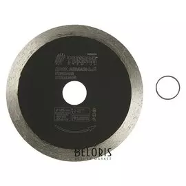 Диск алмазный отрезной Tundra, для реза плитки, сплошной, мокрый рез, 125 х 1.4 х 22 мм