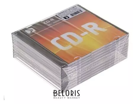 Диск Cd-r Data Standard, 52x, 700 Мб, Slim, 10 шт