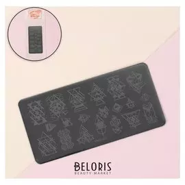 Диск для стемпинга металлический, 6 × 12 см