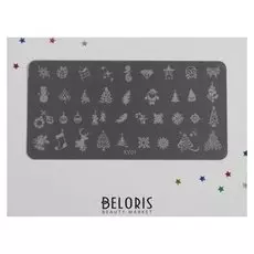 Диск для стемпинга металлический «Новогоднее», 12 × 6 см