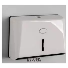 Диспенсер бумажных полотенец в листах 27,5×10×20,5 см, пластик, цвет белый