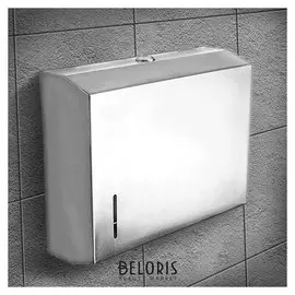 Диспенсер бумажных полотенец в листах, нержавеющая сталь