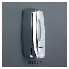 Диспенсер для антисептика/жидкого мыла механический, 350 мл, пластик, цвет хром