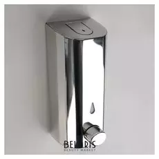 Диспенсер для антисептика/жидкого мыла механический, 350 мл, нержавеющая сталь, закрывается на ключ