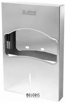 Диспенсер для покрытий на унитаз Laima Professional Inox, 1/4 сложения, нержавеющая сталь, зеркальный, 605705