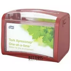Диспенсер для салфеток настольный Tork (N4) Xpressnap, вмещает 200 шт. салфеток, красный