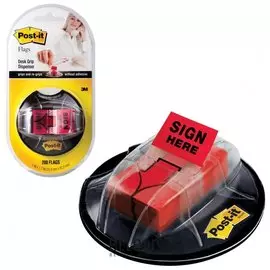 Диспенсер для закладок самоклеящихся Post-it на присоске + закладки в комплекте 190 шт.