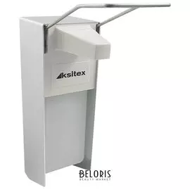 Диспенсер для жидкого мыла Ksitex, наливной, с локтевым приводом, алюминий, 1 л, Sm-1000
