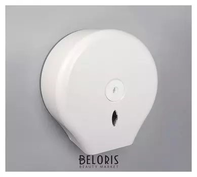 Диспенсер туалетной бумаги 28×27.5×12 см, втулка 6,5 см, пластик, цвет белый