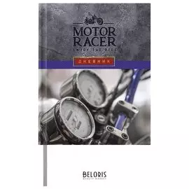 Дневник 1-11 класс 48 л., обложка кожзам, фольга, "Мото"