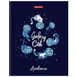 Дневник 5-11 класс, 48 л., твердый, глянцевая ламинация, с подсказом, "Невесомость"