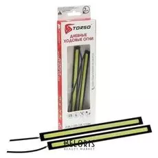 Дневные ходовые огни Torso Drl-1-2, 1 Led-cob, 20 Вт, 12 В, 2 шт., металл, корпус черный