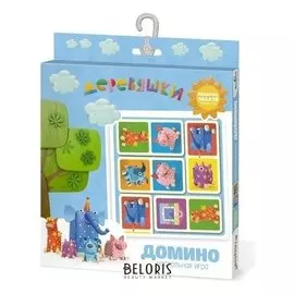 Домино Деревяшки с пазлом 18 элементов