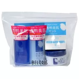 Дорожный набор средств с экстрактом риса Rice Moisture Travel Set