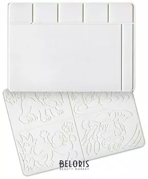 Доска для лепки А4 белая, с рельефным трафаретом