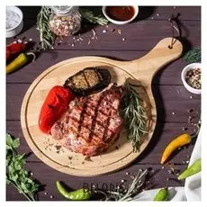 Доска для подачи круглая «Бамбук», 36×24 см