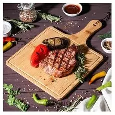 Доска для подачи квадратная «Бамбук», 36×24 см