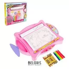 Доска для рисования «Учимся рисовать», с фломастерами и карандашами