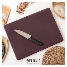 Доска разделочная 40х30х1,8 см, цвет коричневый