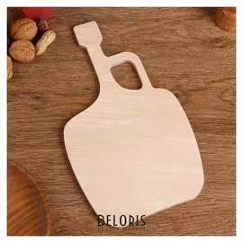 Доска разделочная деревянная «Бутыль», 29×19 см