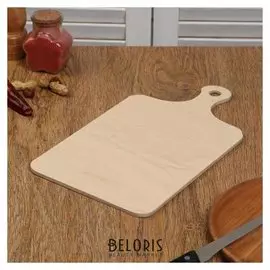 Доска разделочная деревянная "Классика", с ручкой, 32×18×0,6 см