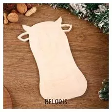 Доска разделочная деревянная «Коровка», 29×19 см