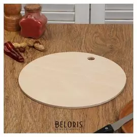 Доска разделочная деревянная "Круг" 24×24